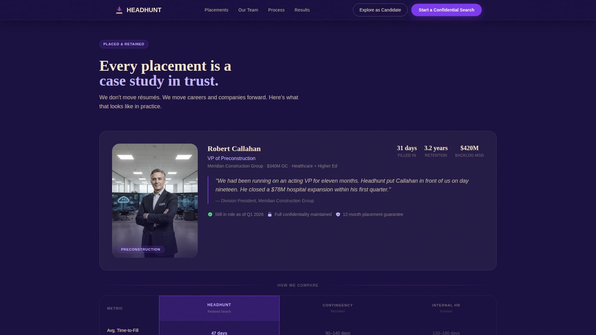 Recruitment & Hiring Portfolio Website Template