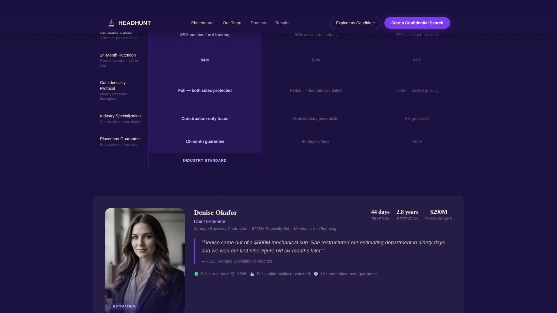 Recruitment & Hiring Portfolio Website Template
