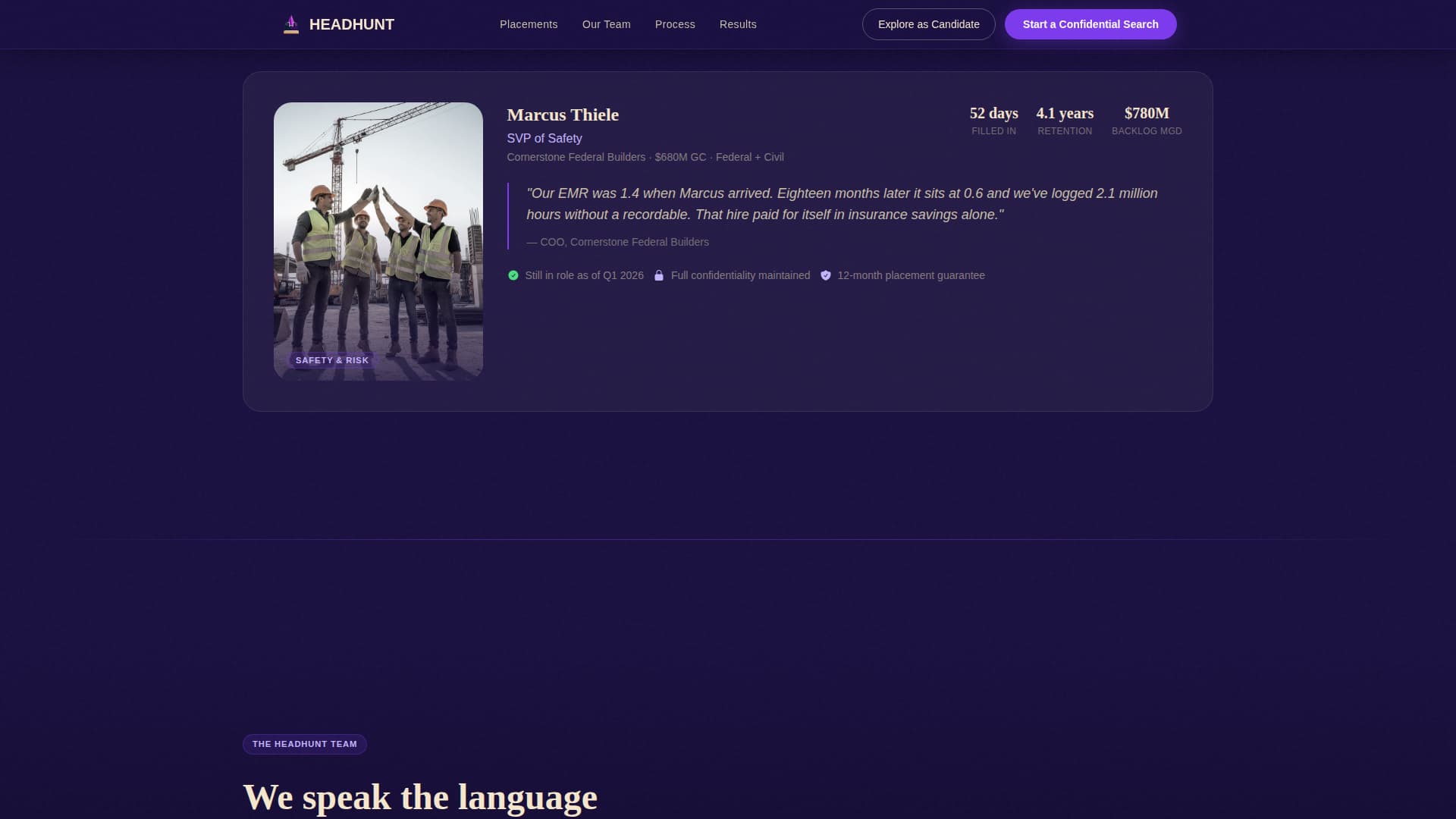 Recruitment & Hiring Portfolio Website Template