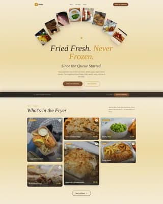 Regional & Specialty Restaurant Specialist Professional Website Template