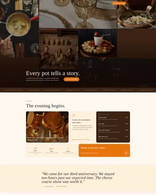 Regional & Specialty Restaurant Booking Website Template