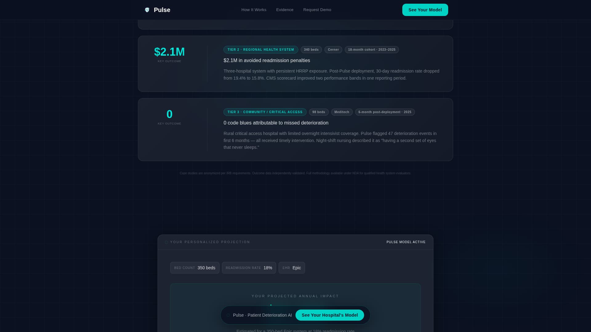 HealthTech Startup Cost Calculator Website Template