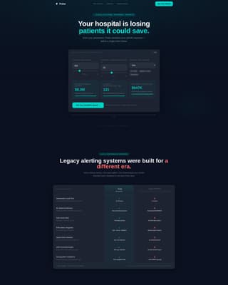 HealthTech Startup Cost Calculator Website Template