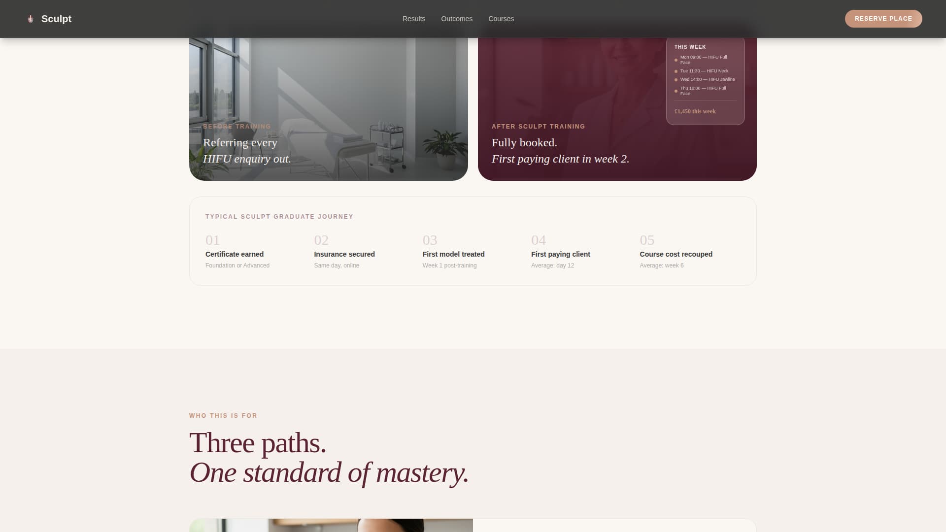 Specialty Beauty Treatments Careers Website Template