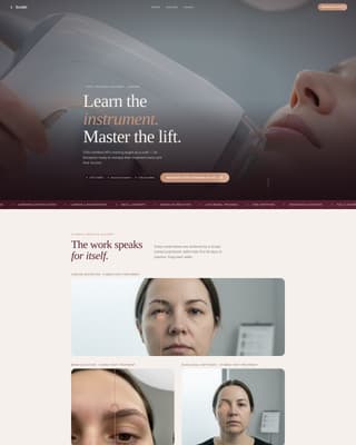 Specialty Beauty Treatments Careers Website Template