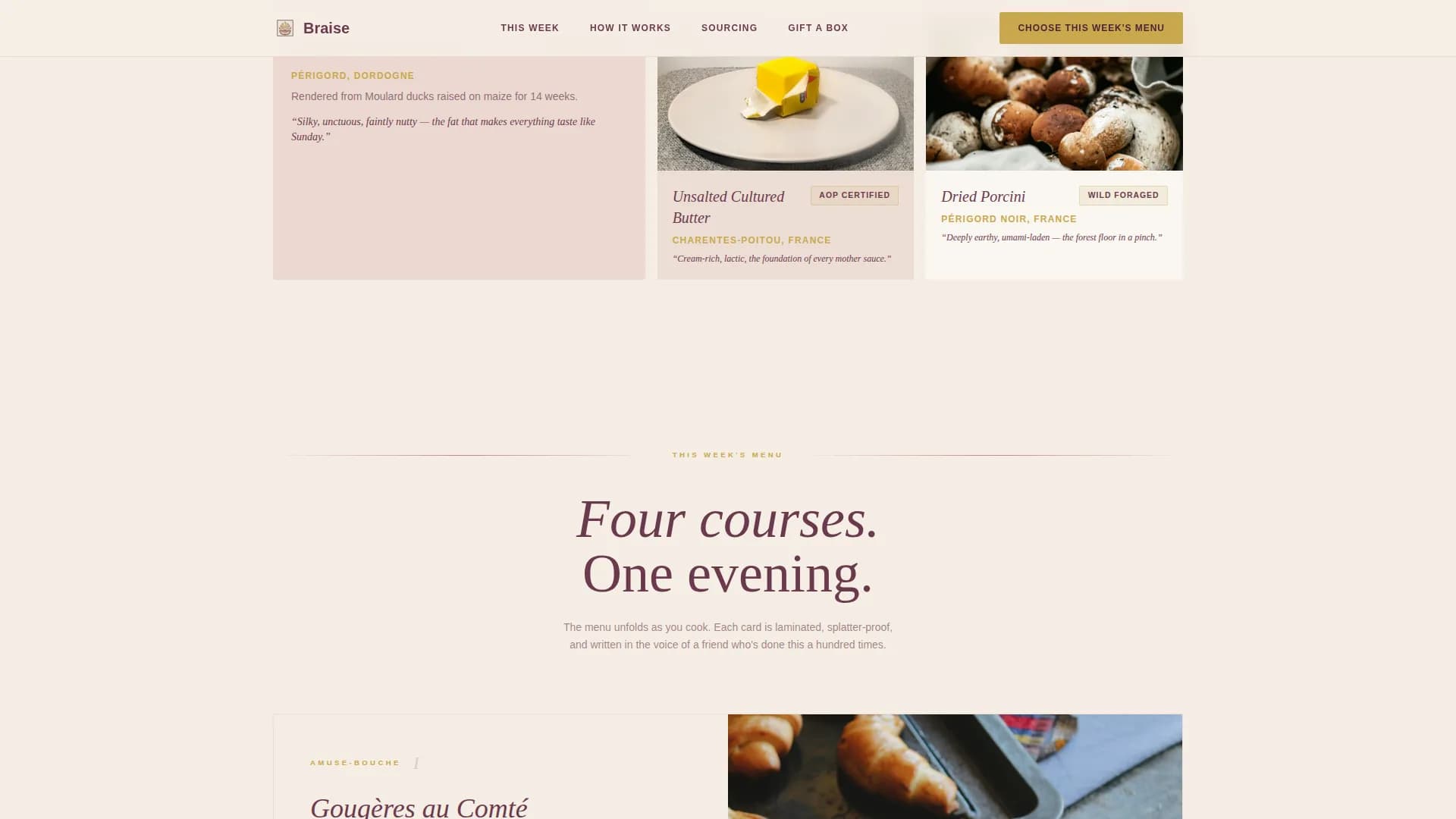 French Dining Specialist Professional Website Template