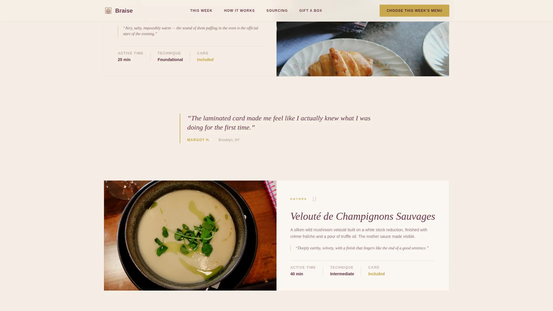 French Dining Specialist Professional Website Template