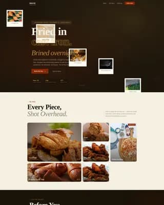Street Food & Market Stall Professional Website Template