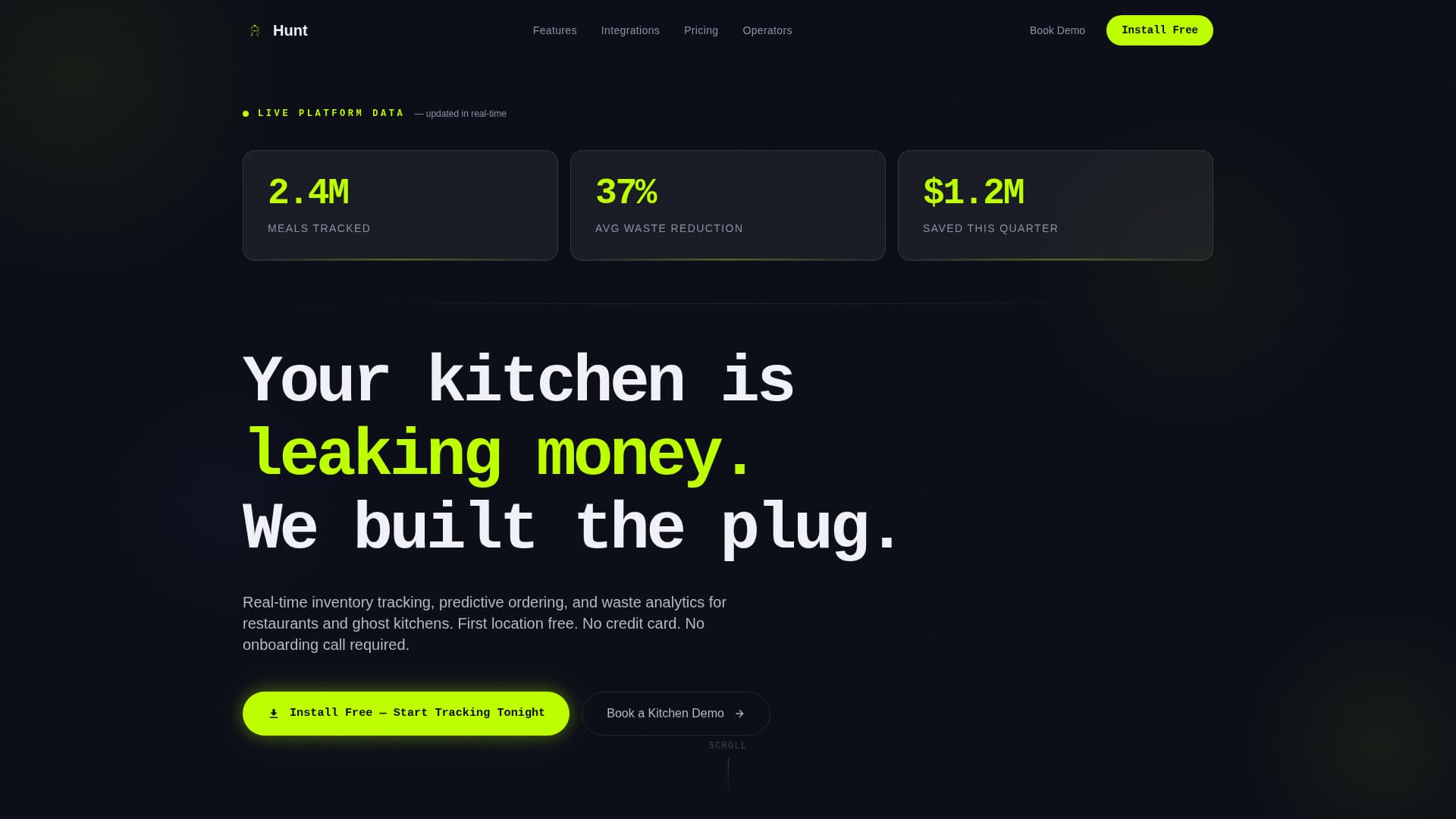 FoodTech Startup Professional Website Template