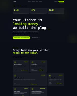 FoodTech Startup Professional Website Template