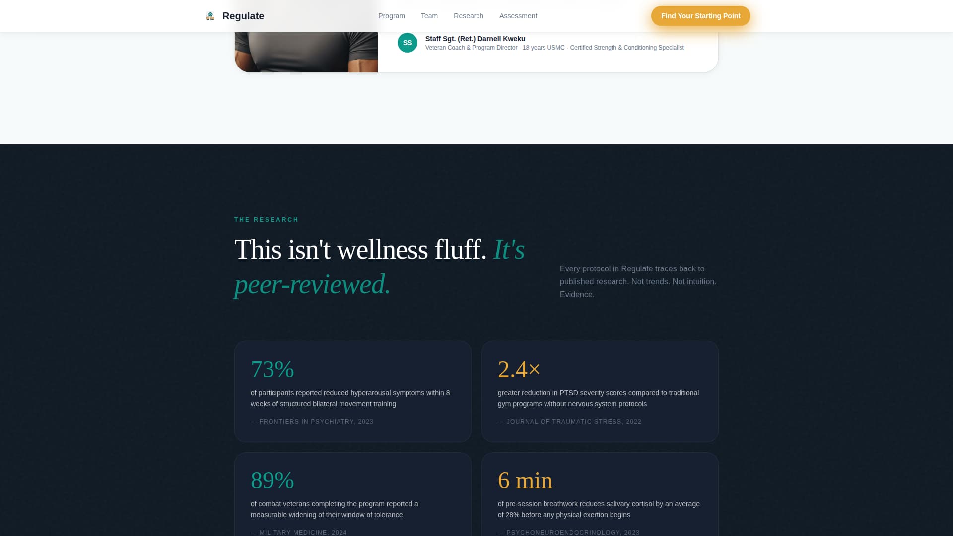 PTSD Care Reviews Website Template