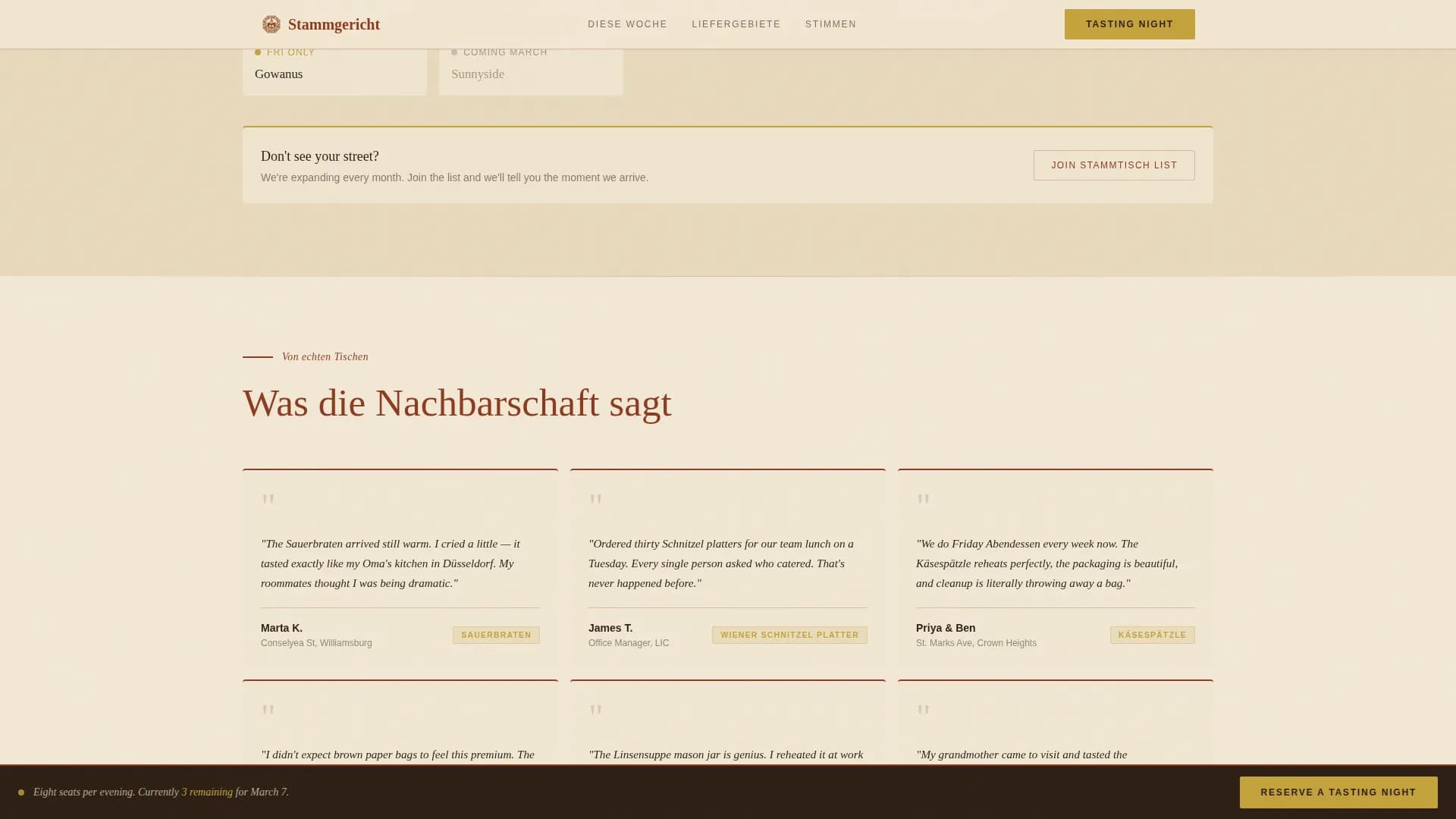 Kitchen — Local European Delivery Landing Page Template