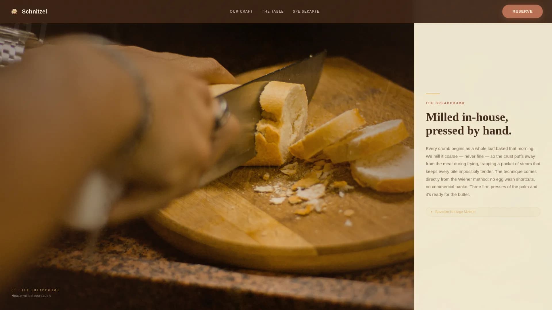 European Specialty Dining Professional Website Template