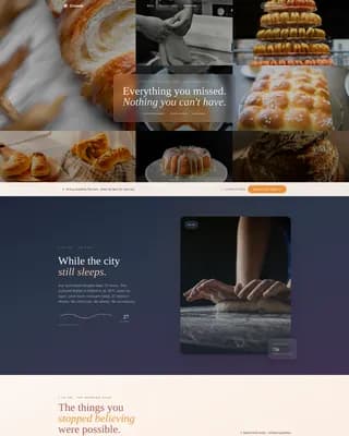 Rise — Artisan Sourdough Bakery Landing Page Template