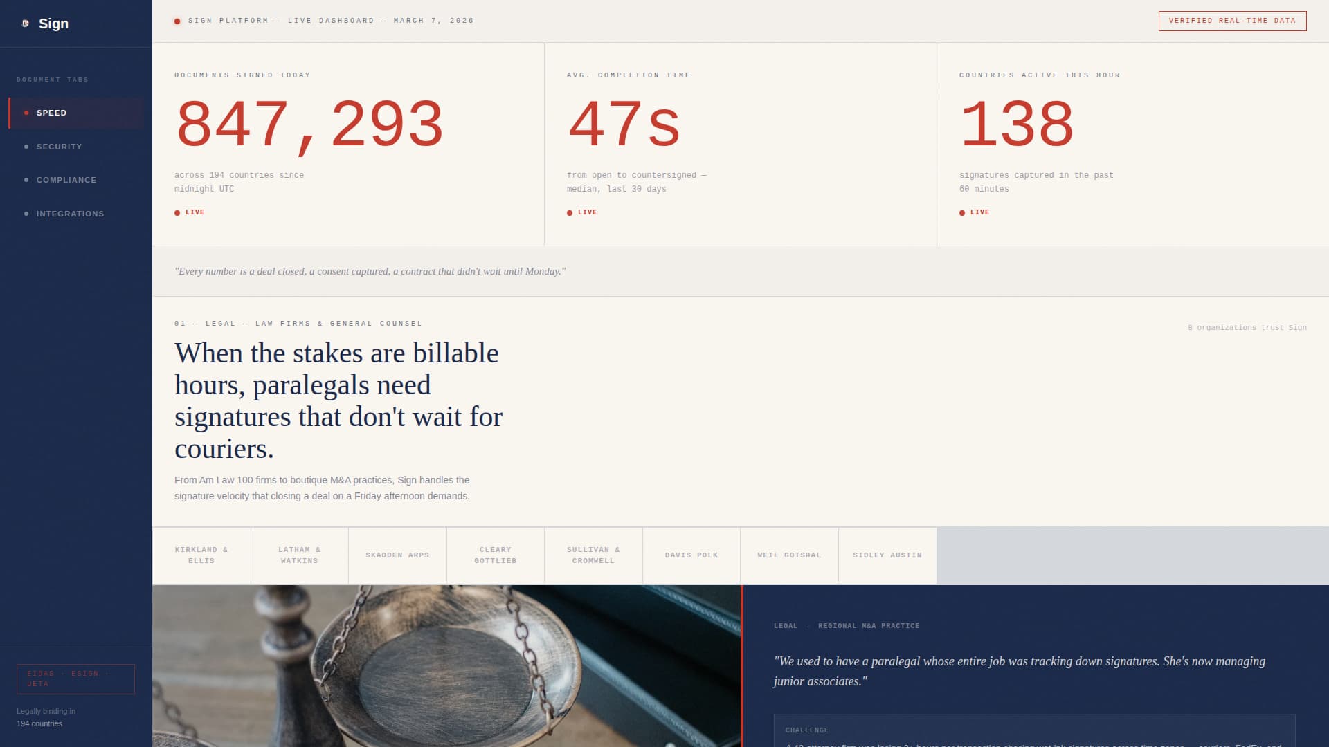 LegalTech & Compliance Software Education Website Template