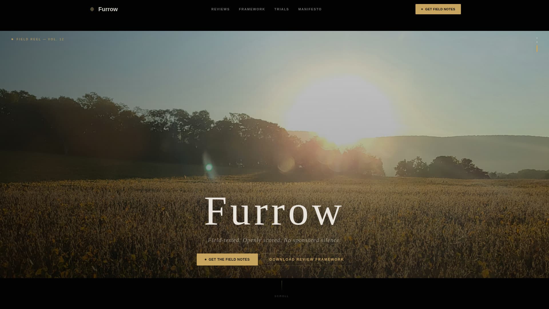 Agriculture Blog & Media Reviews Website Template