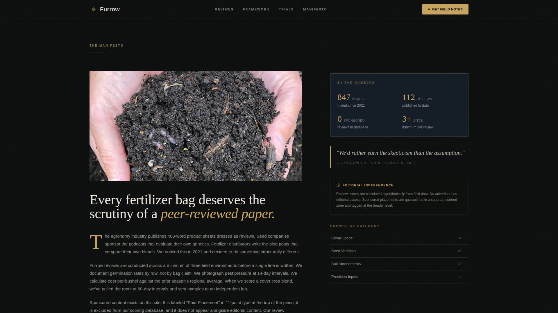 Agriculture Blog & Media Reviews Website Template