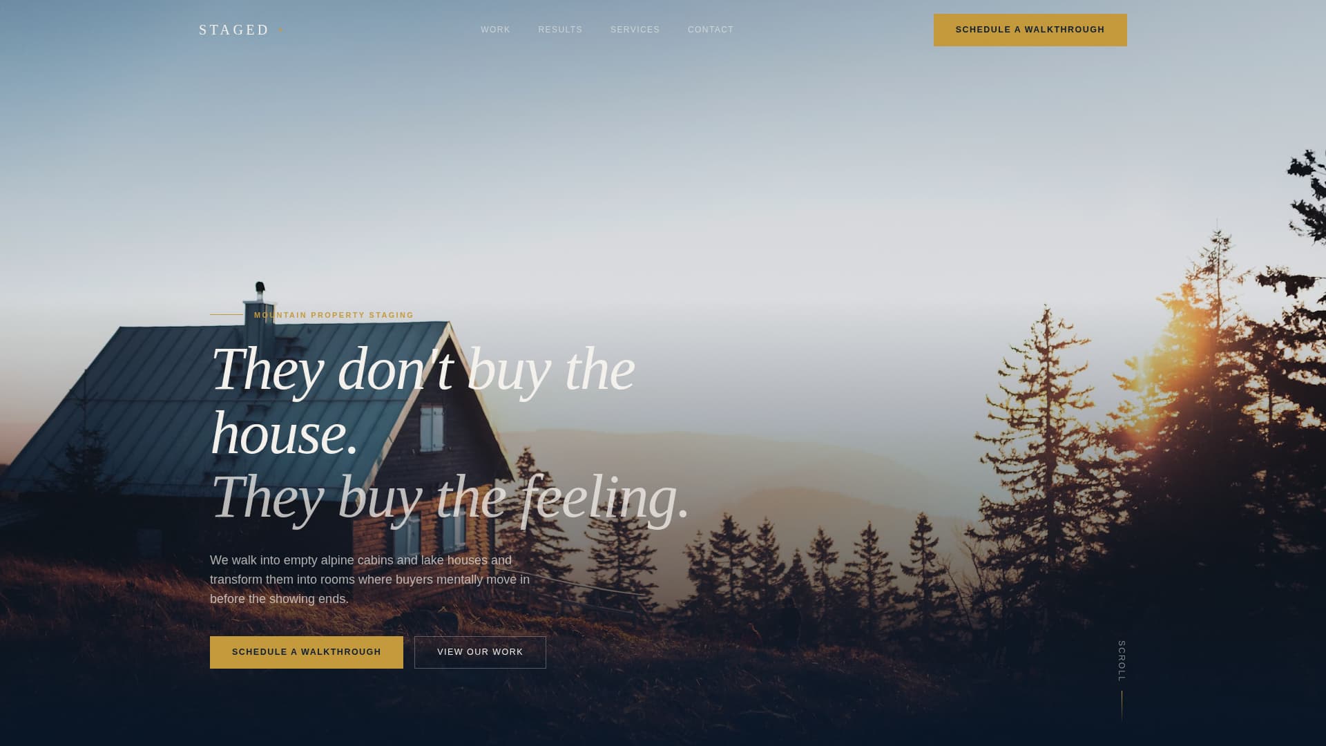 Mountain Property Real Estate Portfolio Website Template