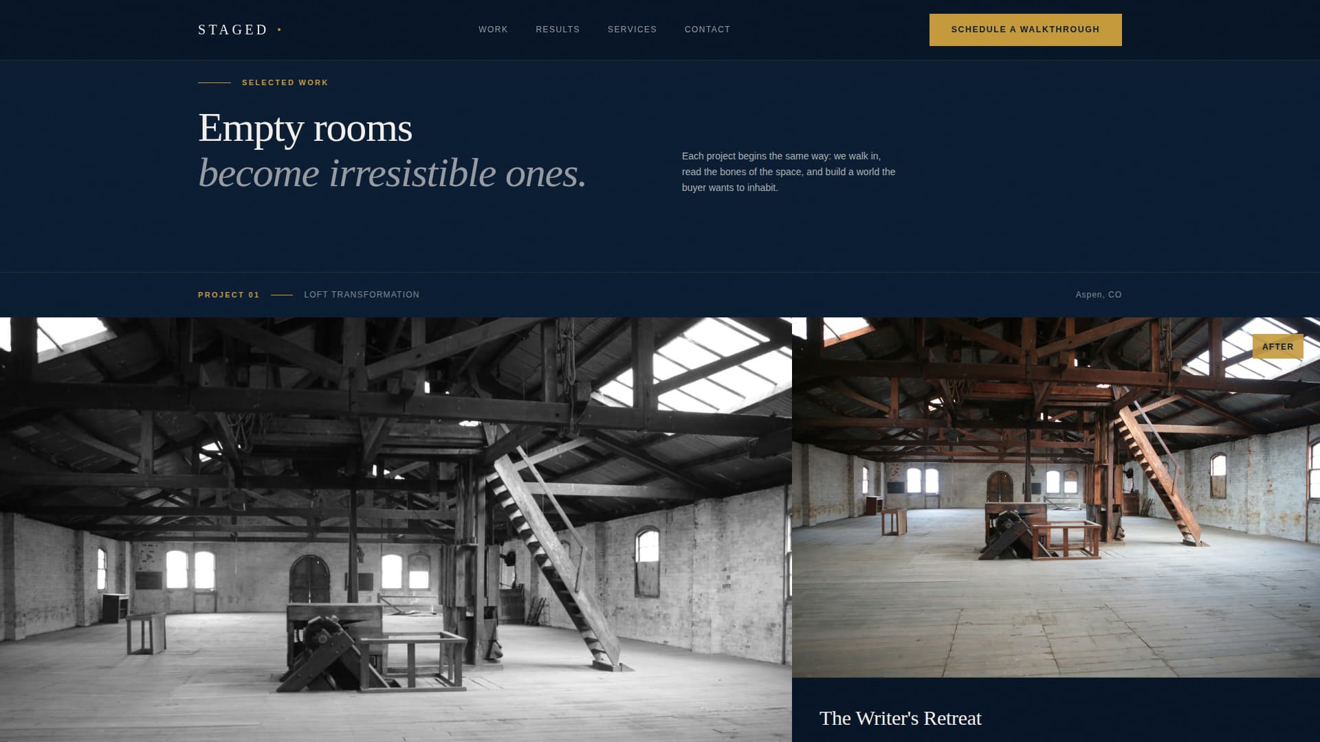 Mountain Property Real Estate Portfolio Website Template