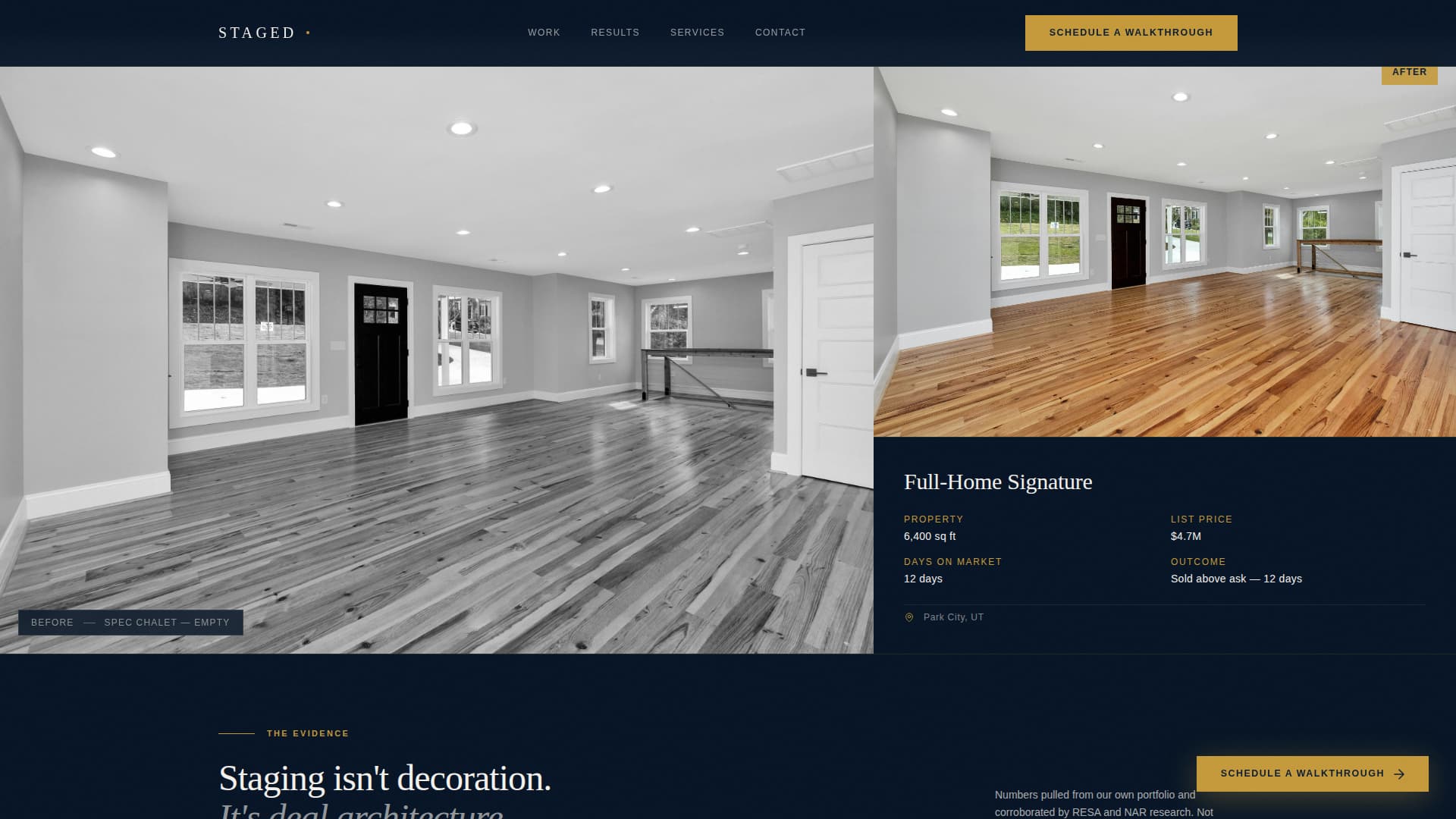 Mountain Property Real Estate Portfolio Website Template