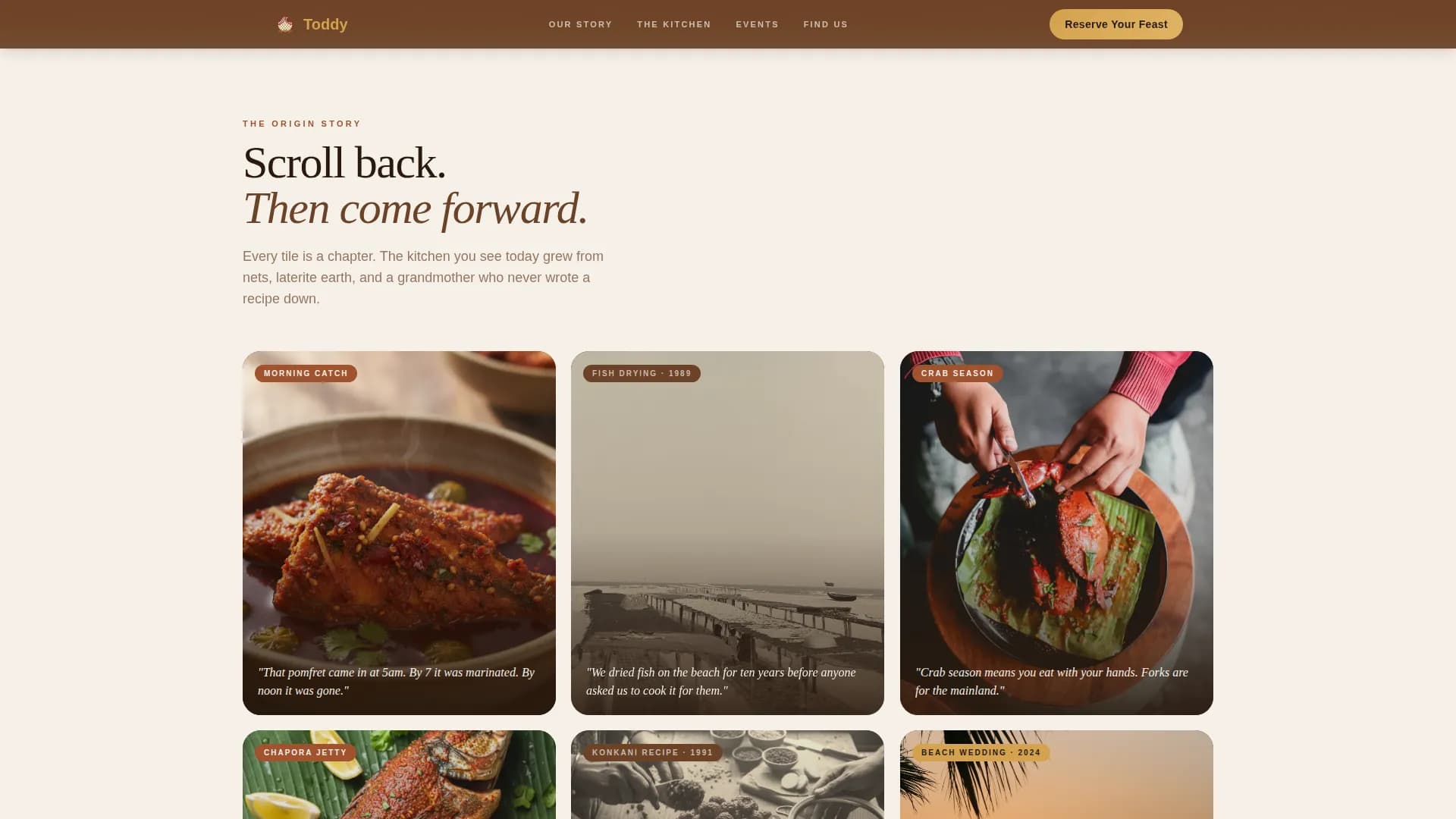 Regional & Specialty Restaurant Professional Website Template