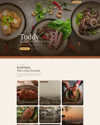 Regional & Specialty Restaurant Professional Website Template