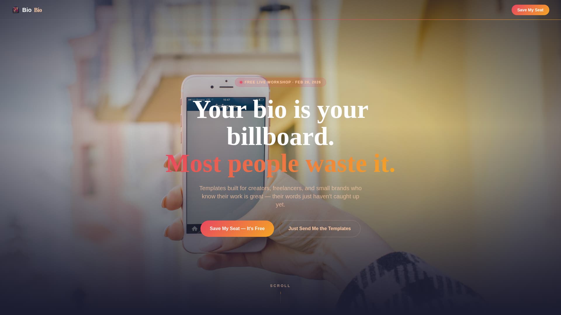 Instagram Content Reviews Website Template
