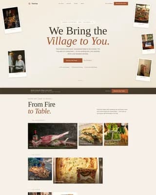 Greek Dining Booking Website Template