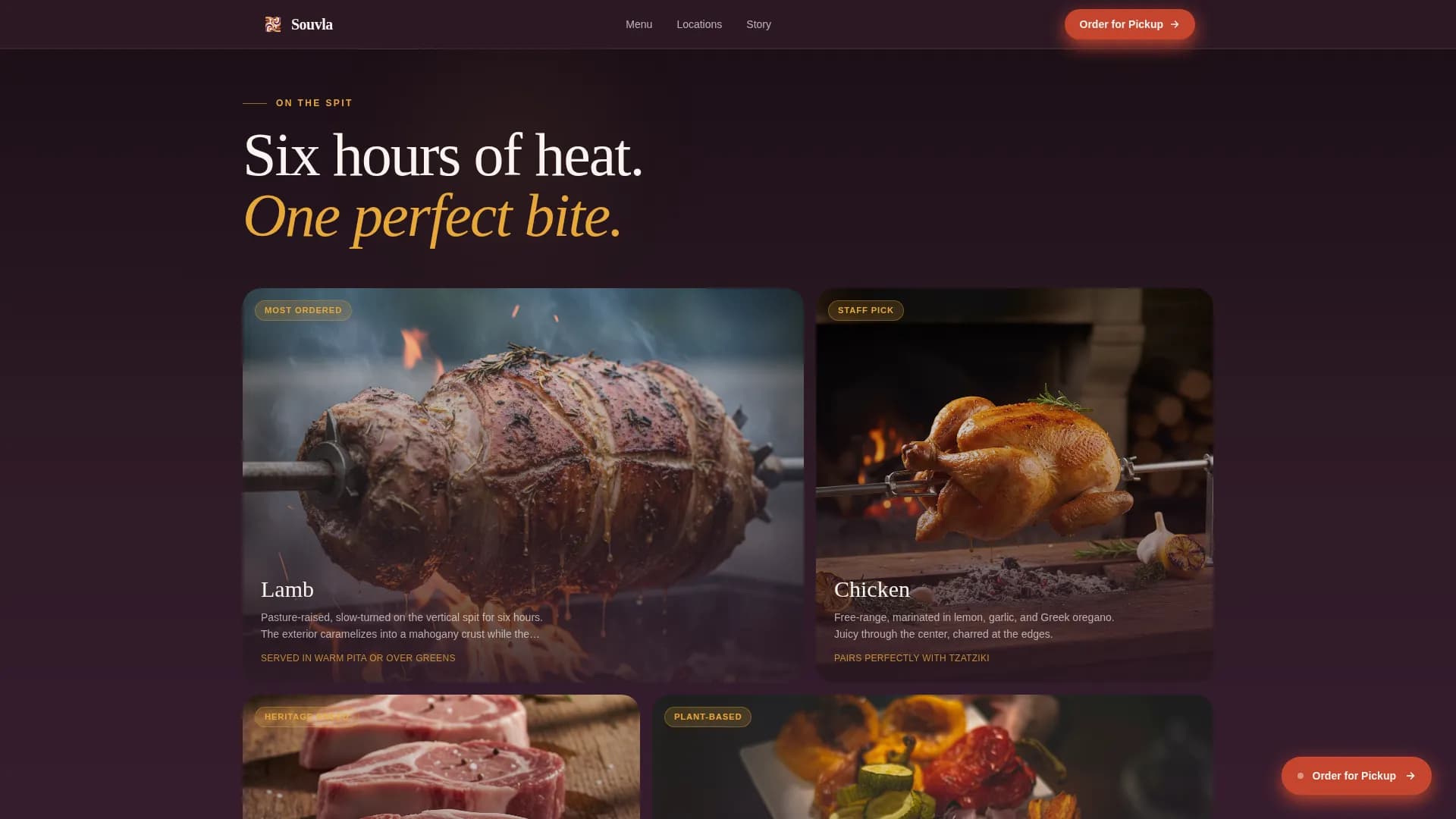 Greek Dining Professional Website Template