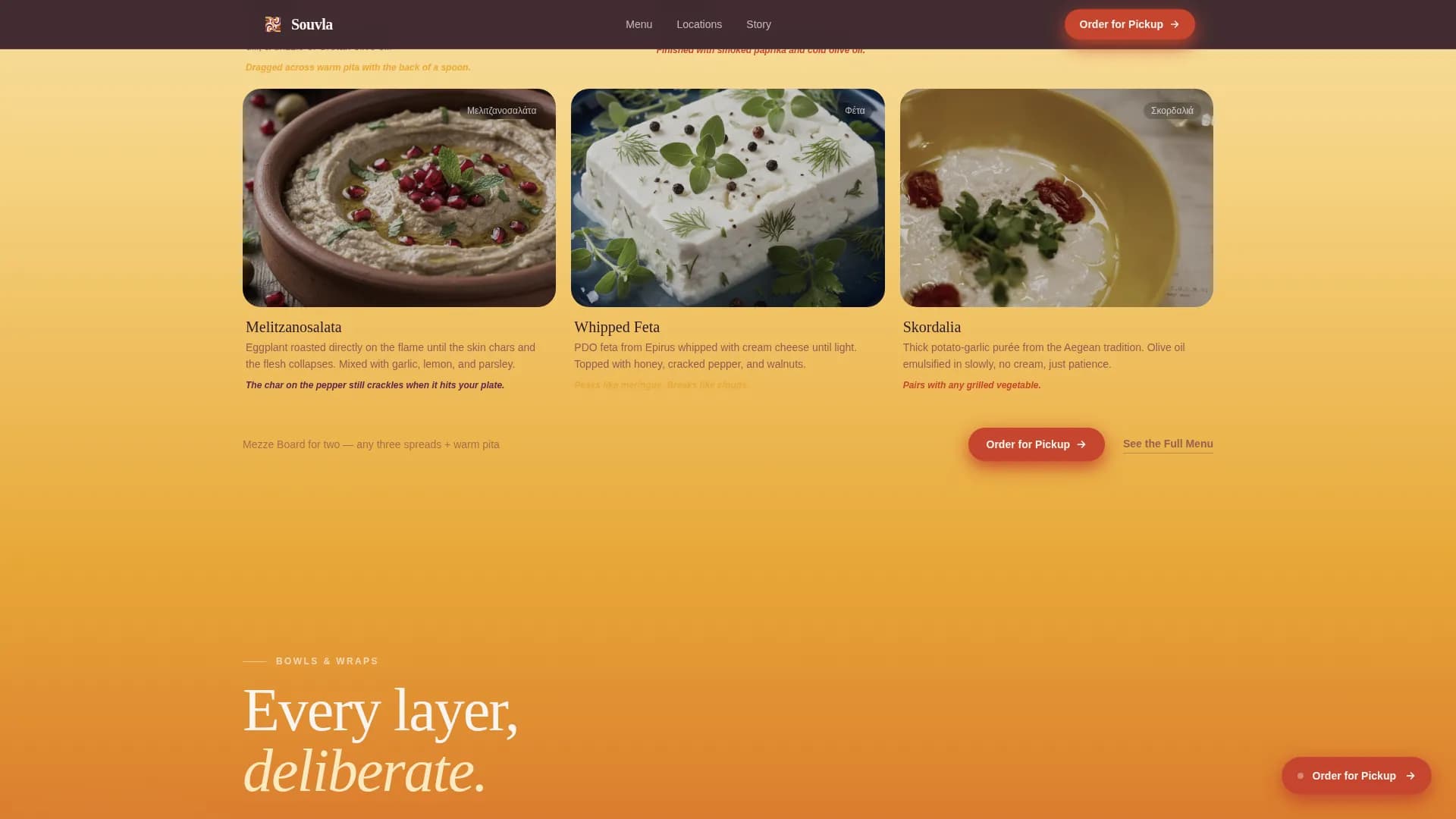 Greek Dining Professional Website Template