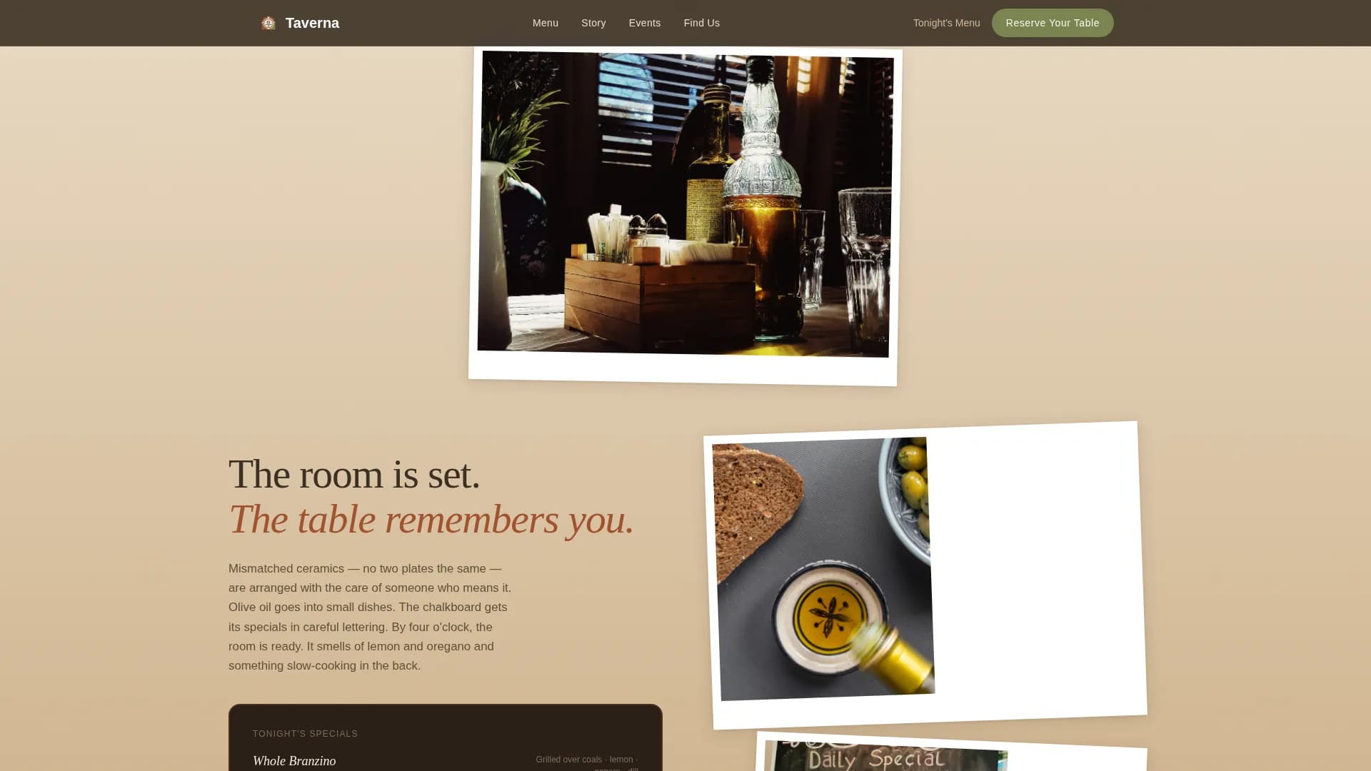 Regional & Ethnic Restaurant Professional Website Template