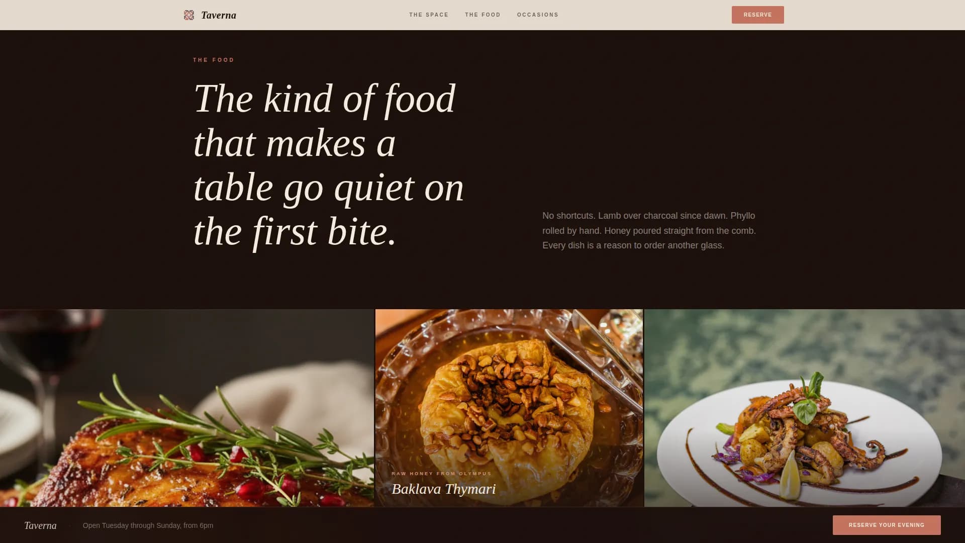 European Specialty Dining Specialist Professional Website Template