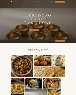 Regional & Specialty Restaurant Specialist Booking Website Template