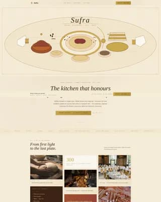Halal Food & Dining Booking Website Template
