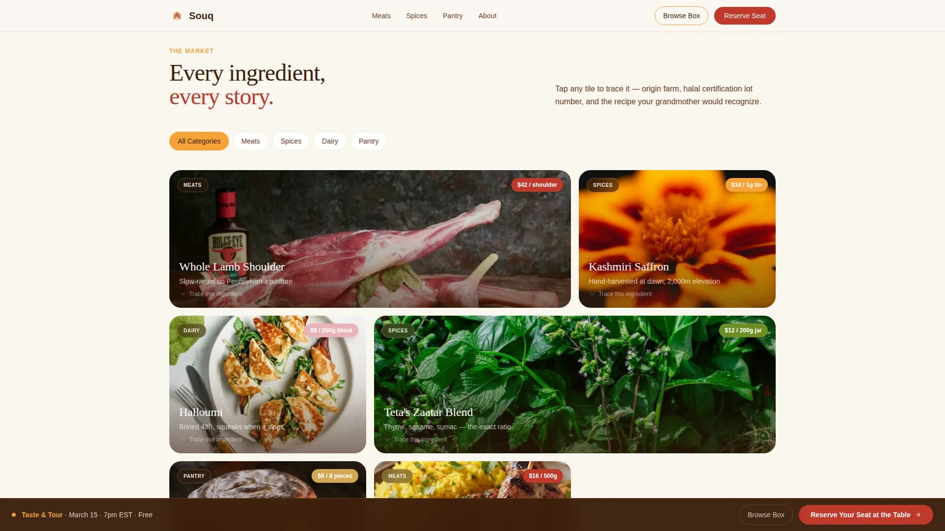 Halal Food & Dining Specialist Professional Website Template