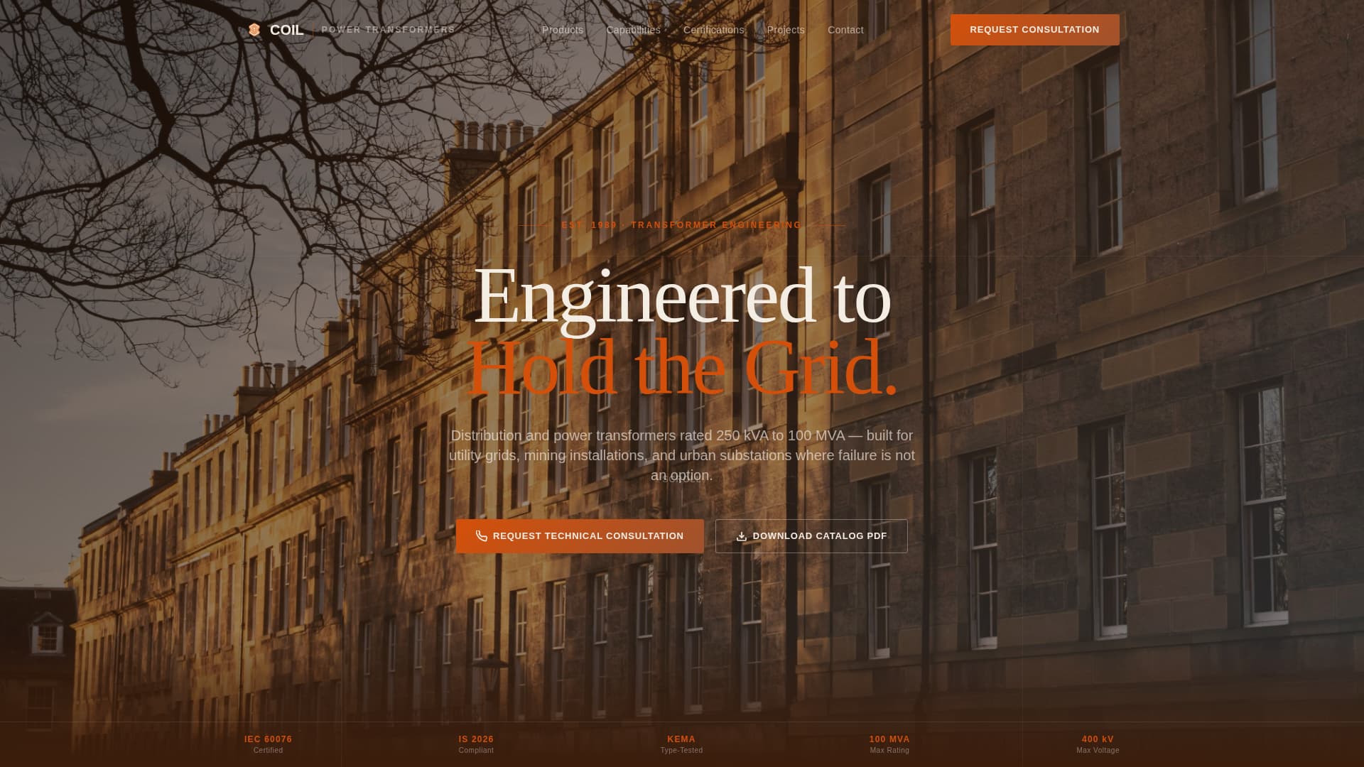 Renewable Energy Components Privacy Policy Website Template