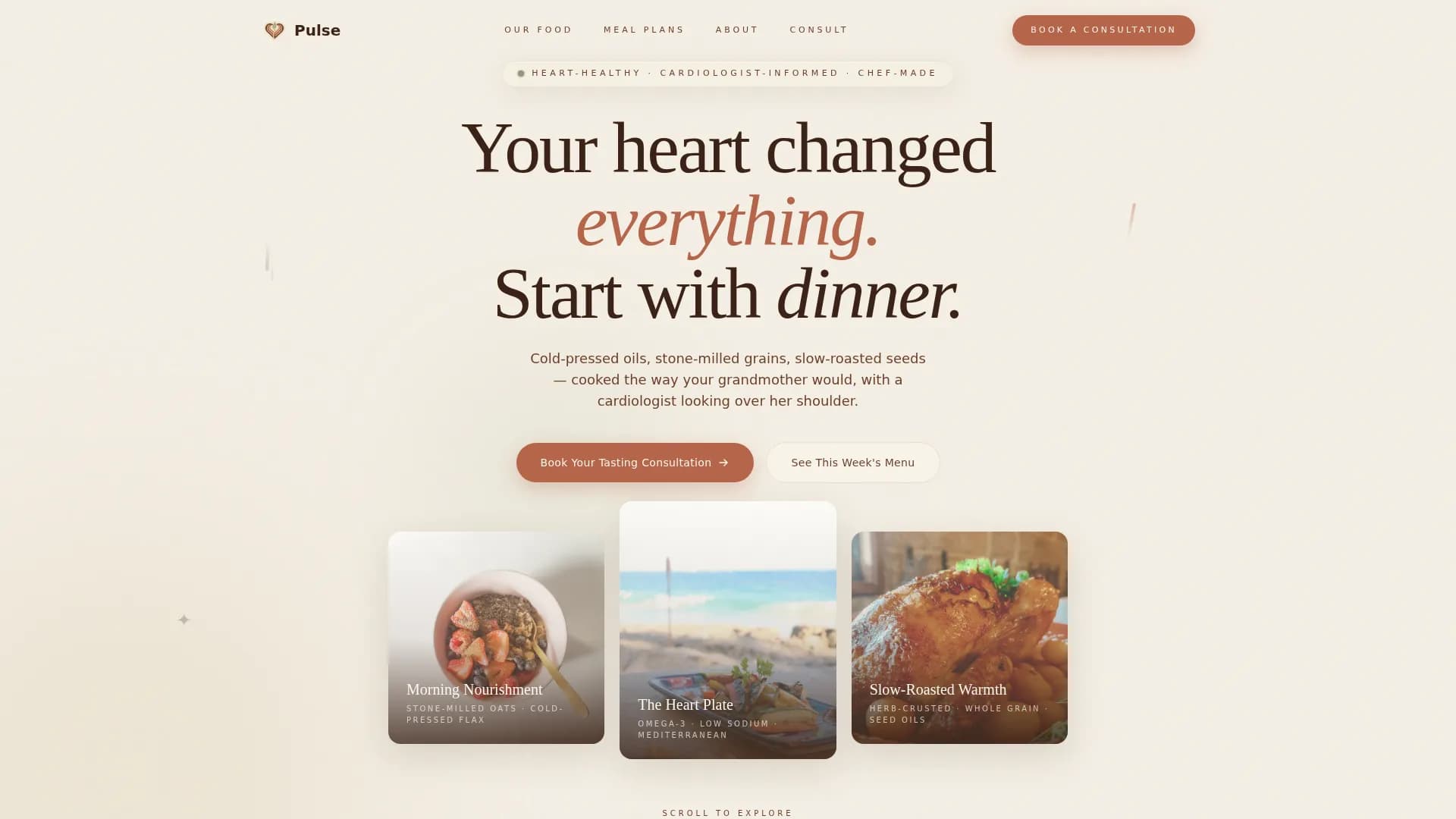 Pulse — Elite Wellness Nutrition Landing Page Template