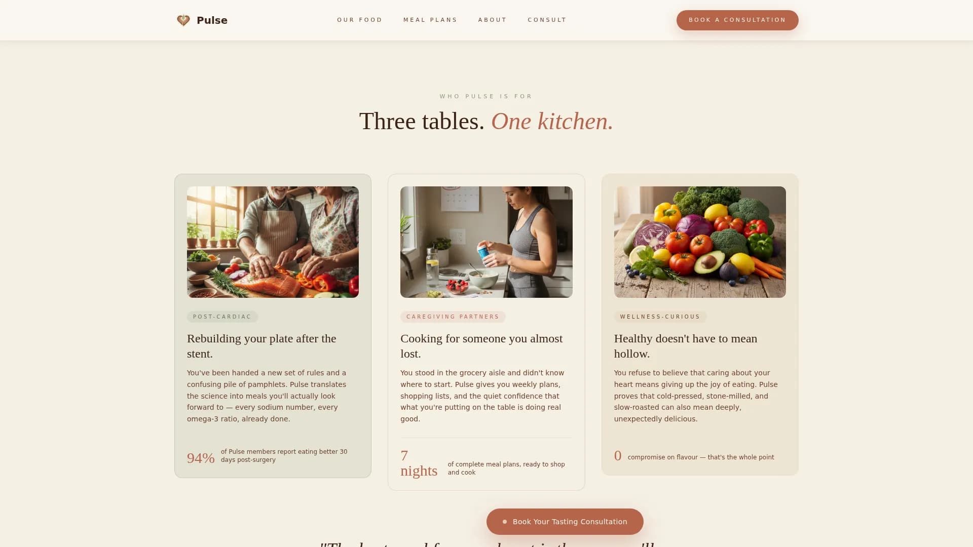 Pulse — Elite Wellness Nutrition Landing Page Template