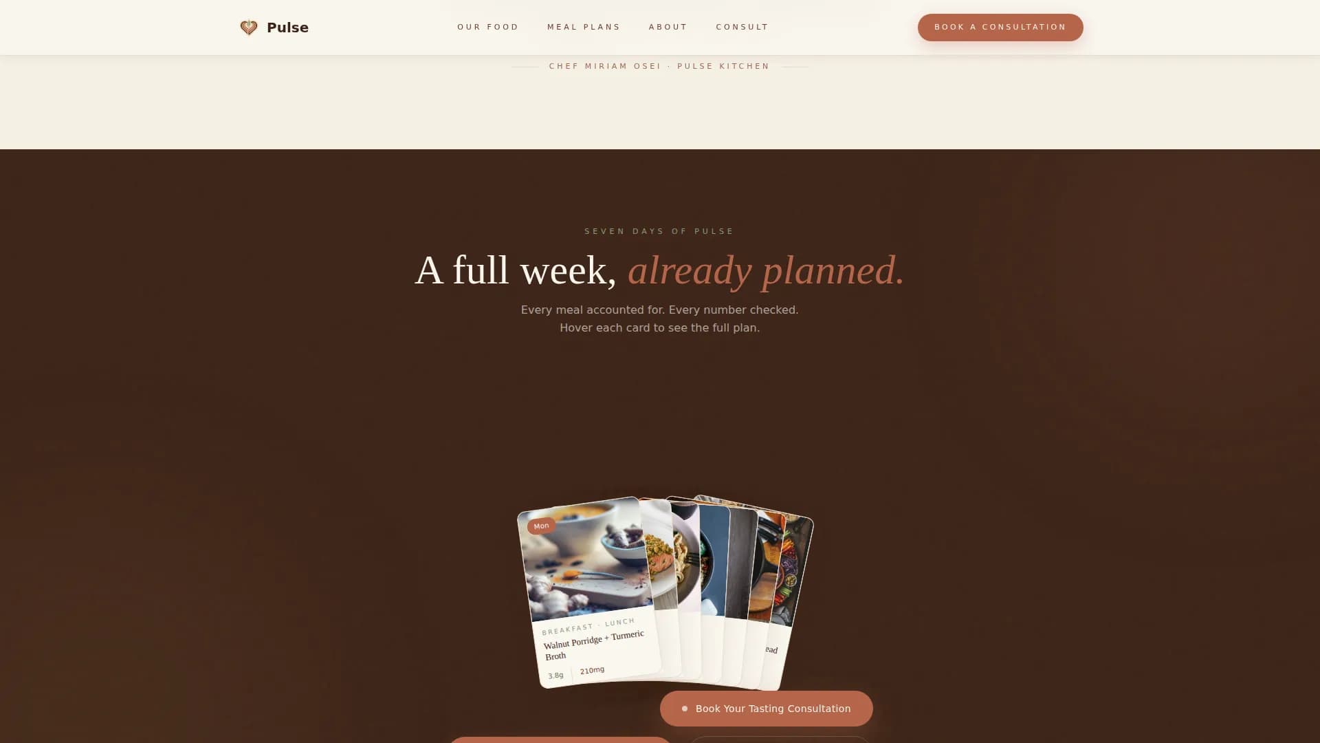 Pulse — Elite Wellness Nutrition Landing Page Template