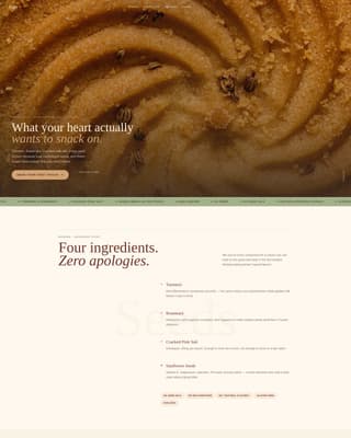 Pulse - Wholesome Snack Landing Page Template