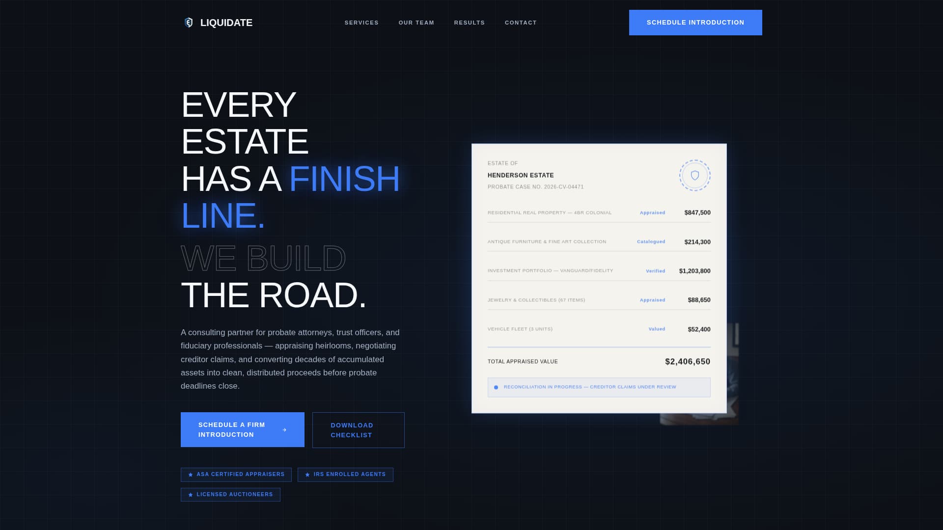 Specialty Consulting Professional Website Template