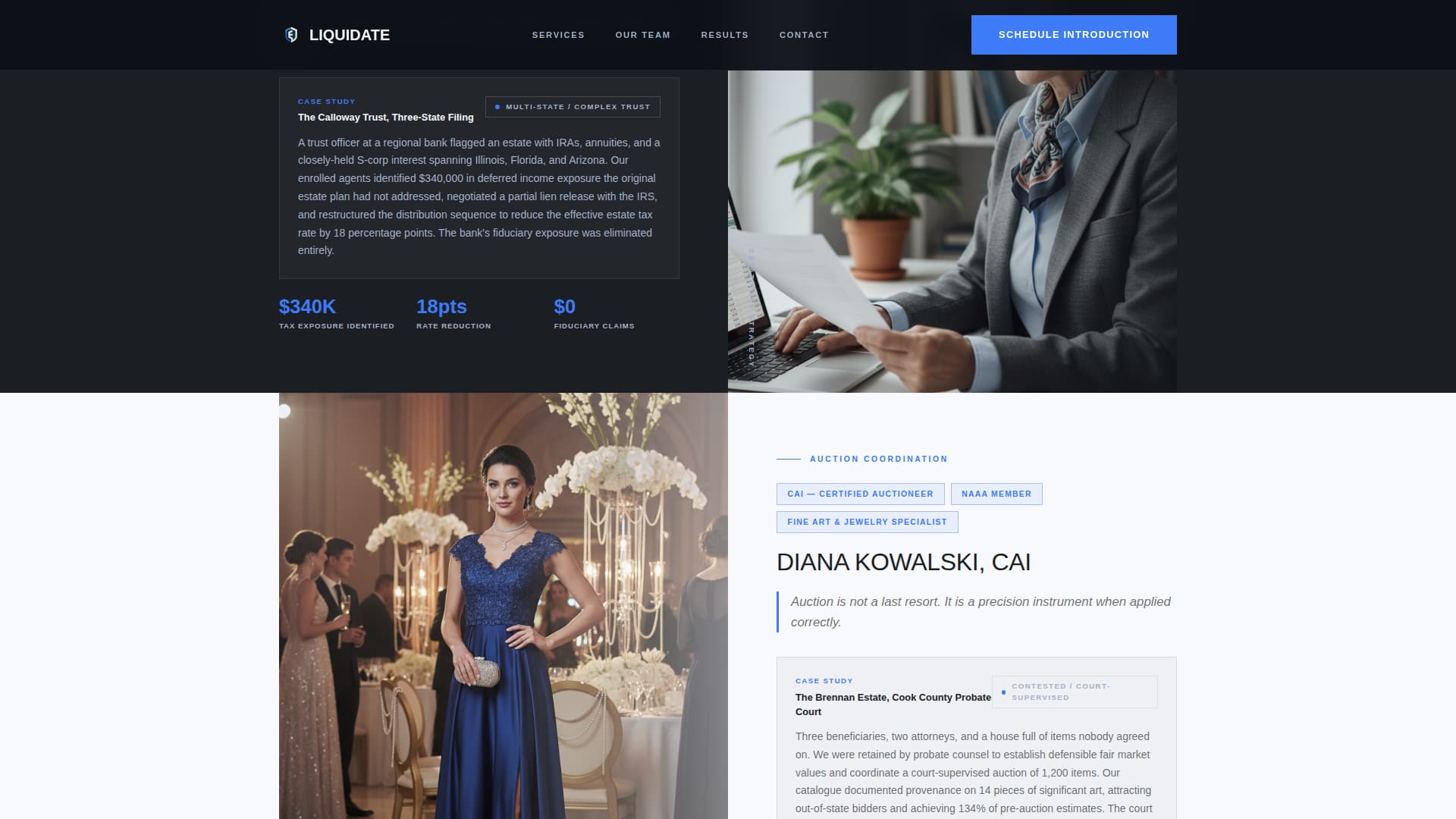 Specialty Consulting Professional Website Template