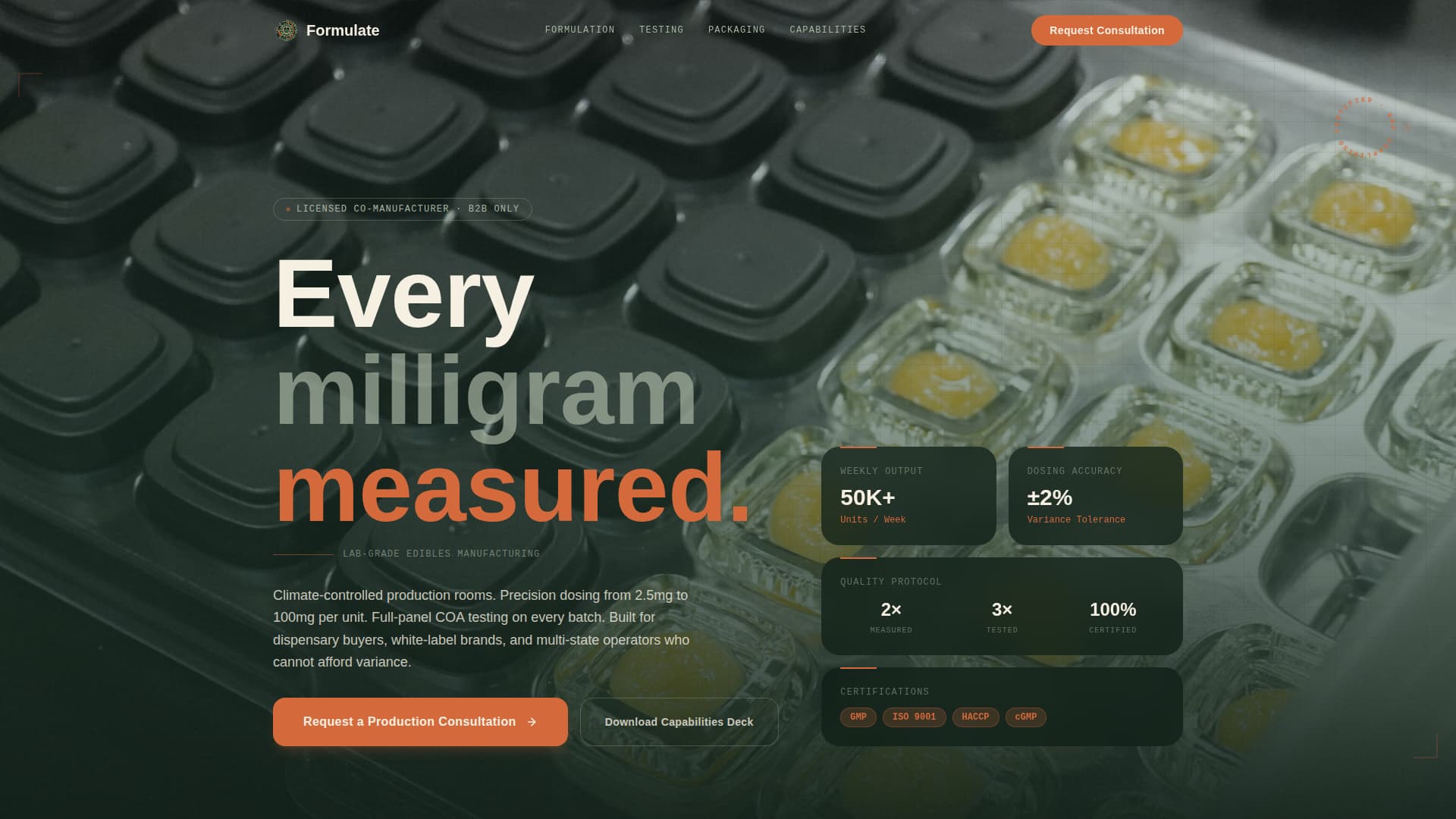 Cannabis Cultivation & Production Professional Website Template