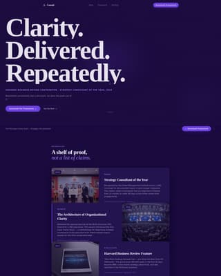 Consultant Career Portfolio Website Template