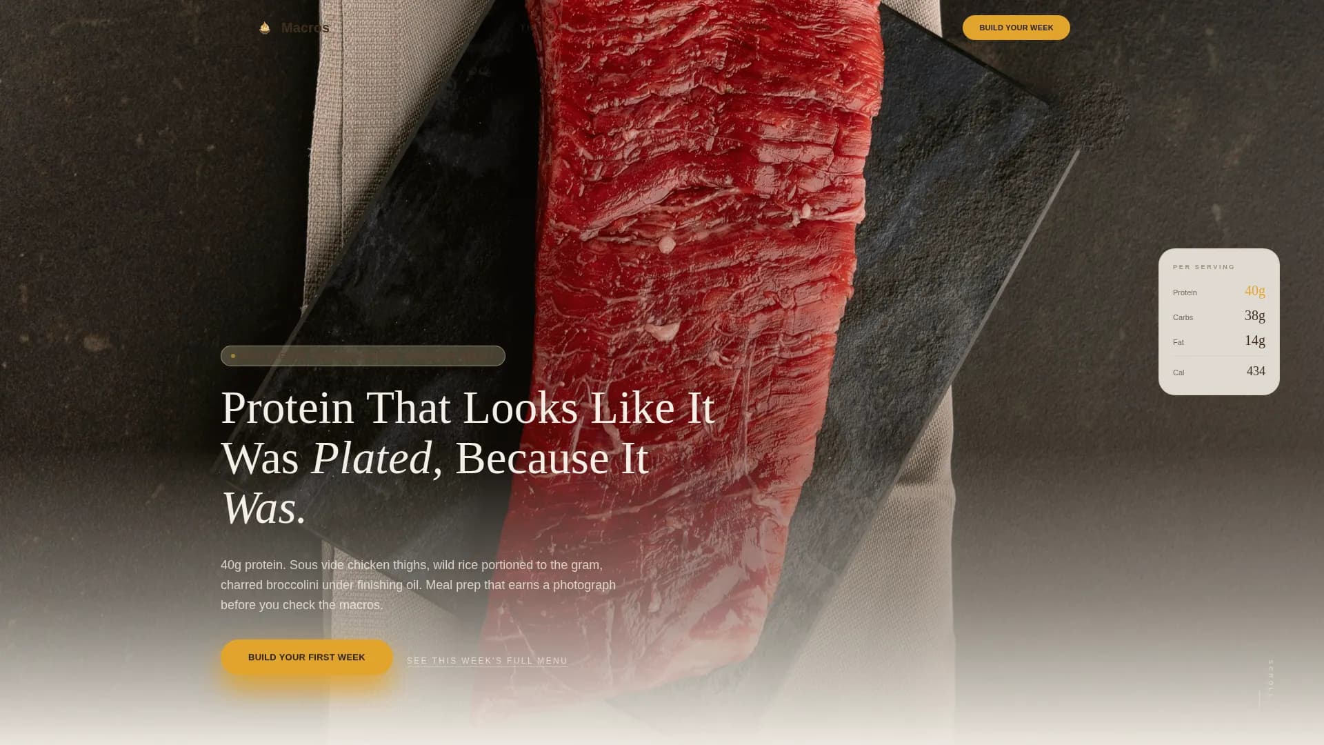 Local High-Protein Food & Dining Professional Website Template