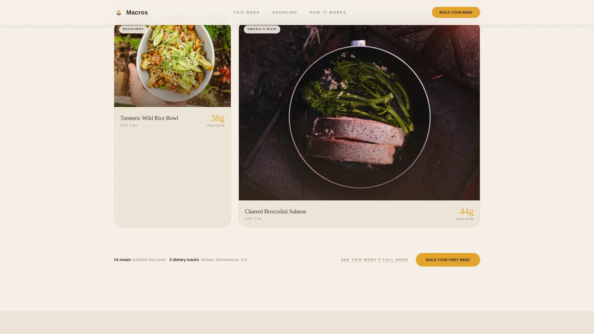 Local High-Protein Food & Dining Professional Website Template