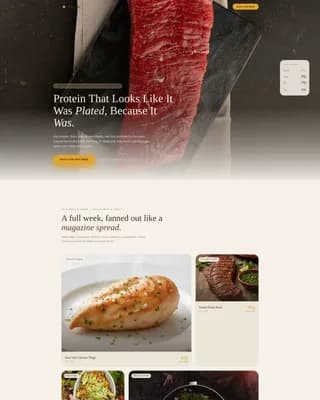 Local High-Protein Food & Dining Professional Website Template