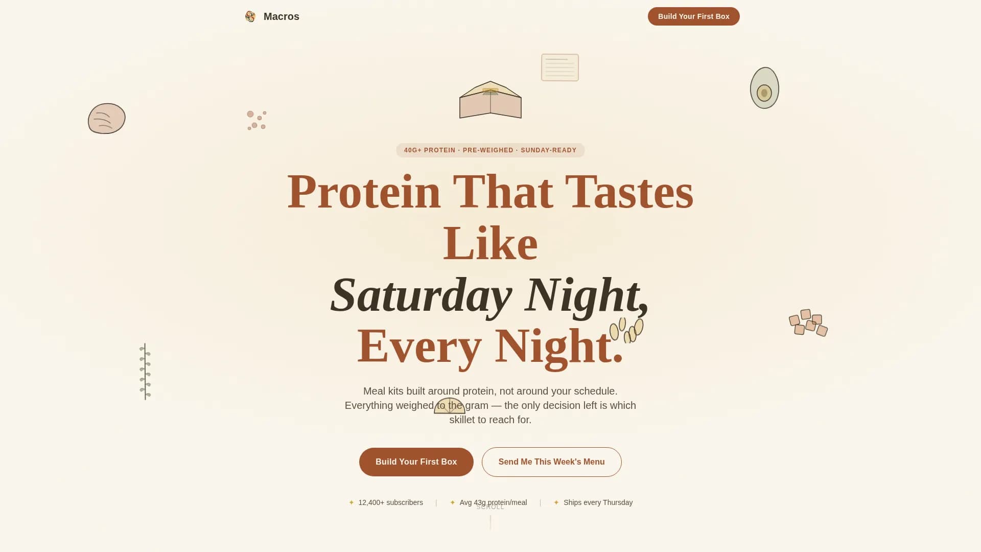 High-Protein Food & Dining Advanced Professional Website Template