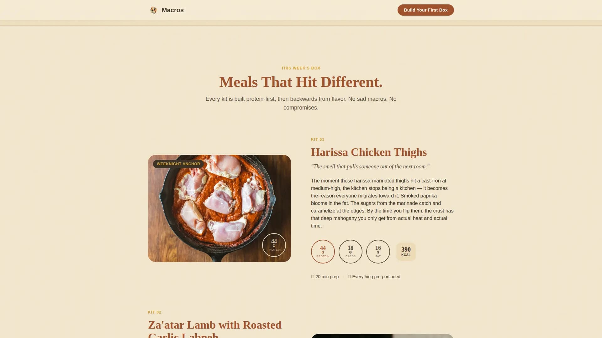 High-Protein Food & Dining Advanced Professional Website Template
