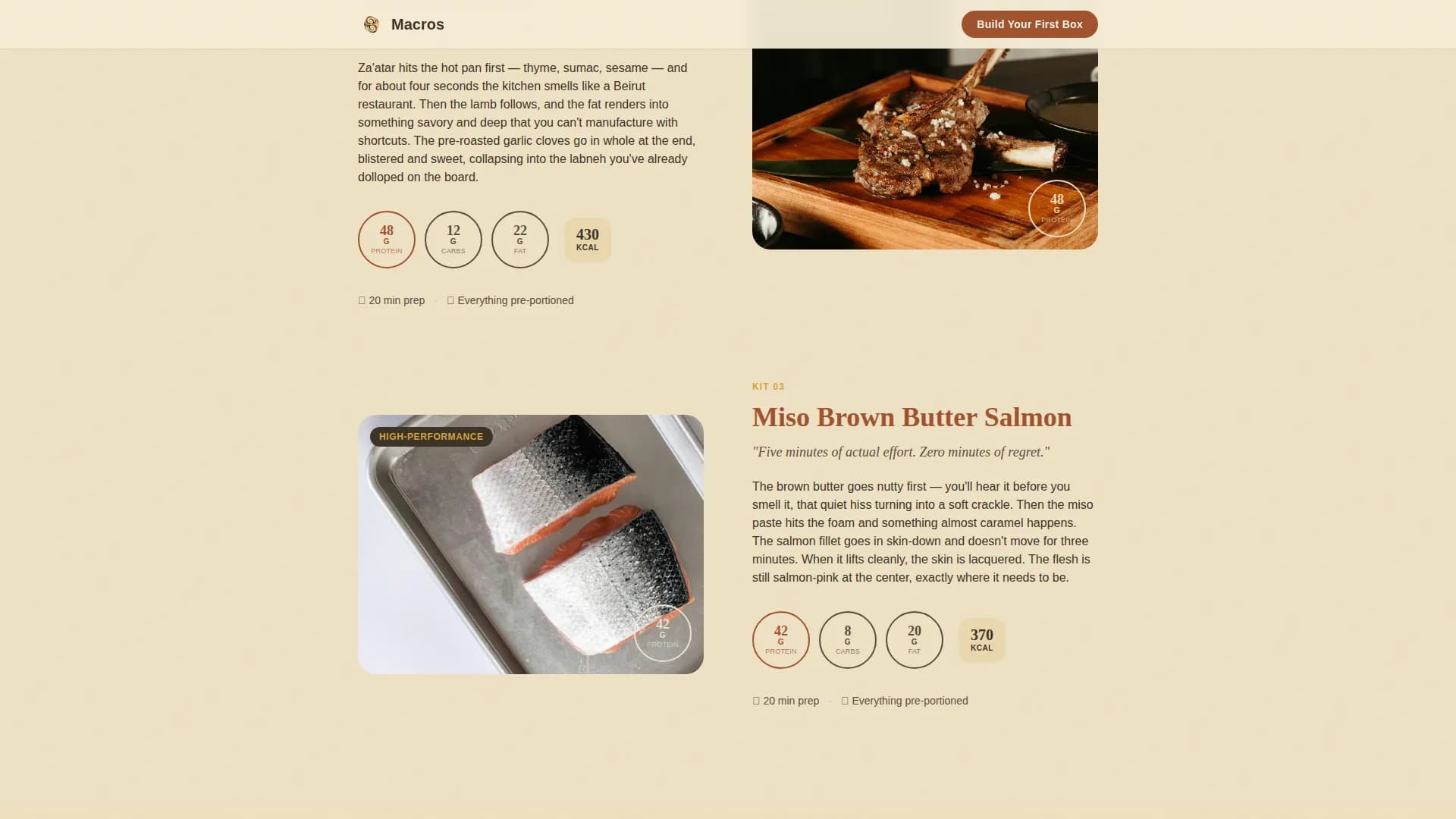 High-Protein Food & Dining Advanced Professional Website Template